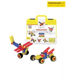 MECHANIX MOBITECH Cars & Planes, A Plastic Engineering System For Creative Kids, STEM Construction Set For Boys & Girls-1