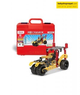 Mechanix SENIOR | Engineering System For Creative Kids | Age 7+ | 21 Models | Smart Bag | DIY STEM Toys | Metal Construction Set For Boys & Girls-1