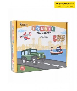 Funcil Transport Stencil Art Kit – Creative Drawing and Coloring Set for Kids-1